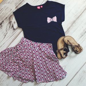 🔆Girls Shirt and Skirt Set Size M